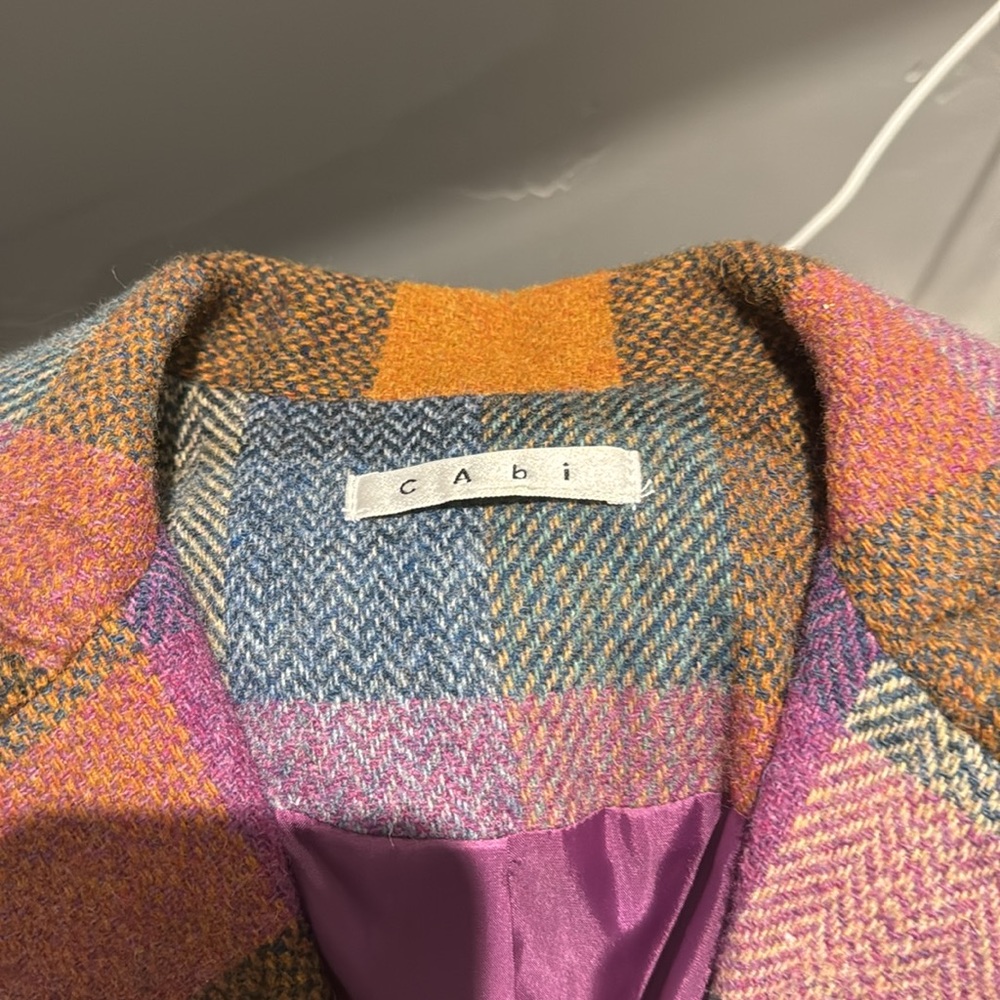 CAbi wool blend plaid jacket - Picture 2 of 7